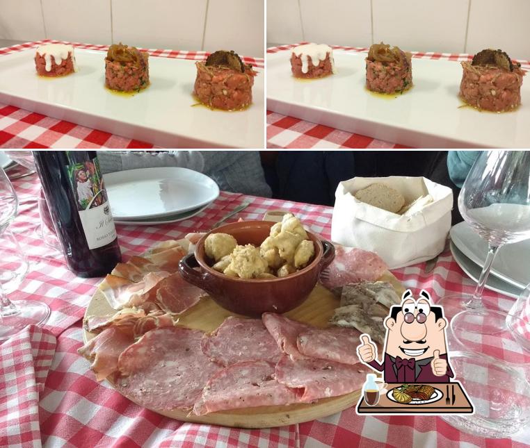Tartaredi manzo al ristorante il cigliere del rustico