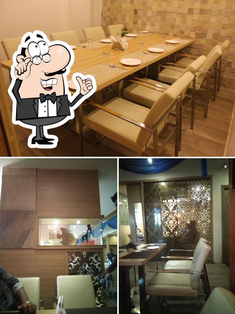 The interior of Safforn Restaurant