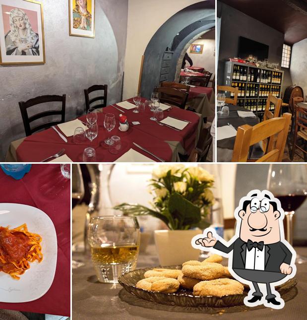 Gli interni di Osteria Da Mauretto