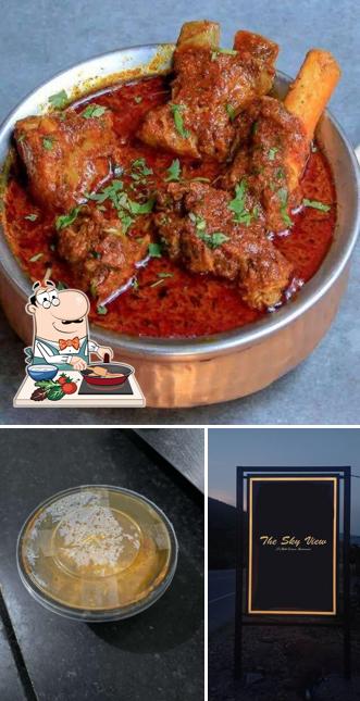 Chicken curry at The Sky View Restaurant