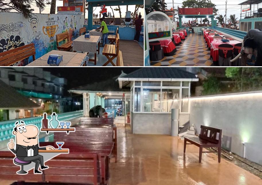 The interior of Lilliput Multi Cuisine Restaurant