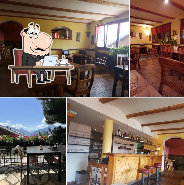 Gli interni di Restaurant La Mi-Côte