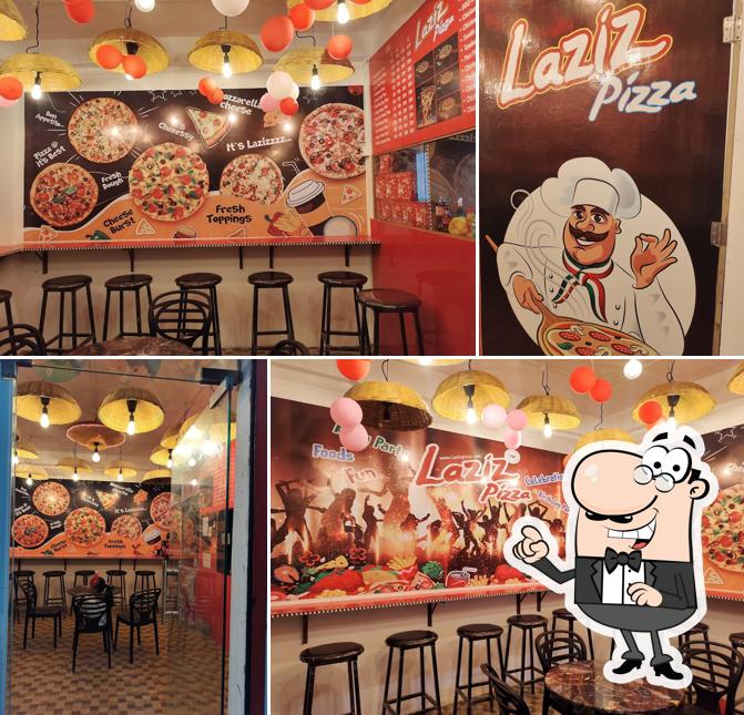 The interior of Laziz Pizza Changsari