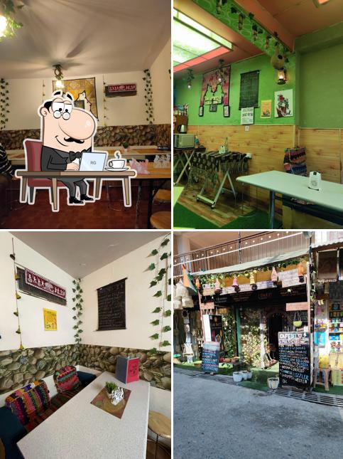 Take a seat at one of the tables at Cafe Del 37