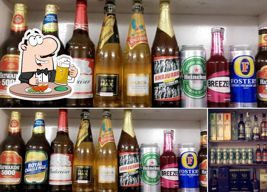 Order a glass of light or dark beer