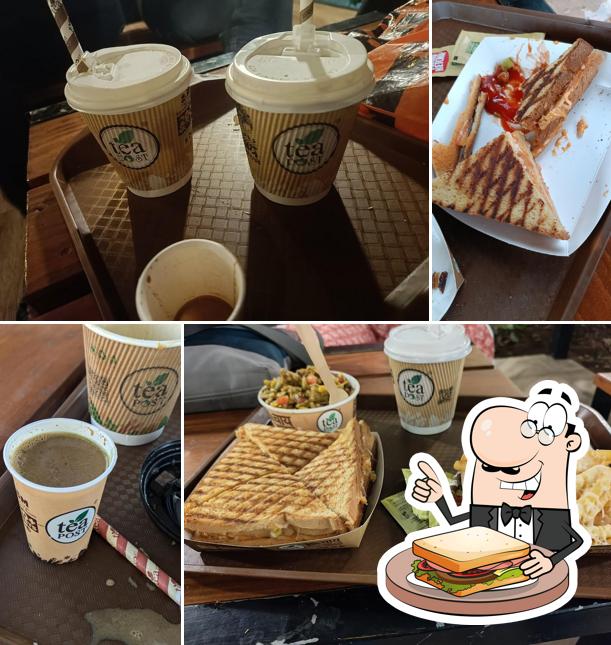 Grilled cheese sandwich at Tea Post