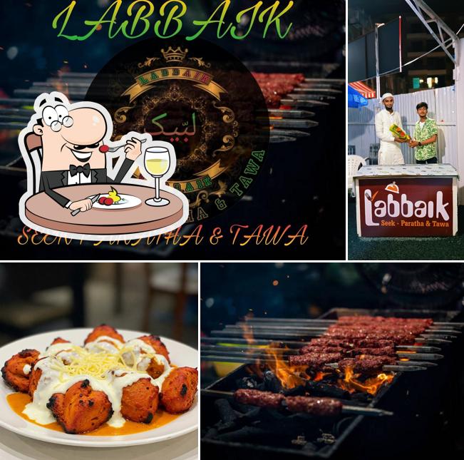 Meals at Labbaik seek paratha & tawa