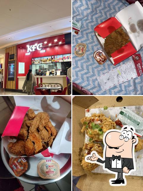 The interior of KFC