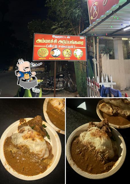 Take a look at the photo depicting food and exterior at Ammachi Adupangarai
