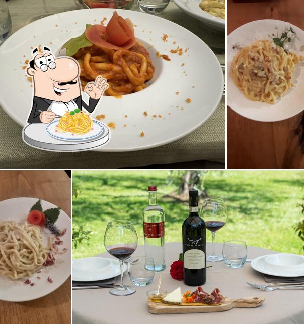 Spaghetti alla carbonara al Ristorante L'Oliveto