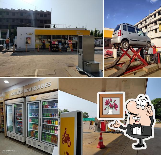 The interior of Shell Gokul Road