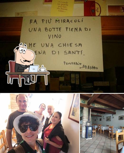 Dai un'occhiata agli interni di Trattoria Adriano