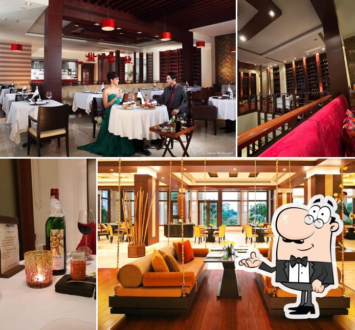 The interior of La Brezza - Luxury Italian Restaurant Delhi NCR