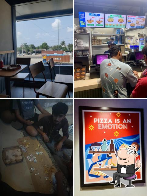 The interior of Domino's Pizza Himatnagar