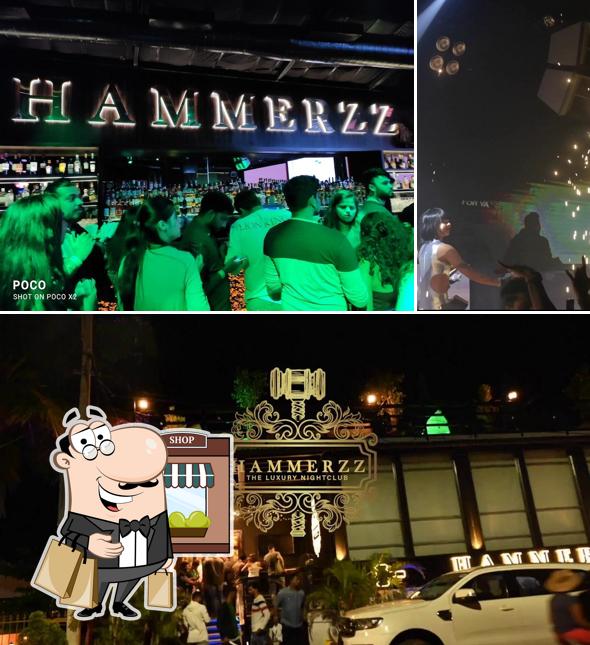 You can get some fresh air outside Hammerzz Nightclub