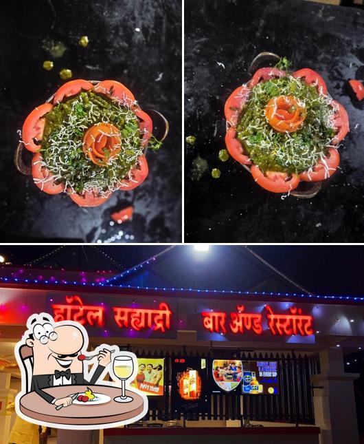 The image of Hotel Sahyadri Bar and restaurant’s food and exterior