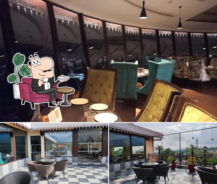 Take a seat at one of the tables at The Terrace Cafe