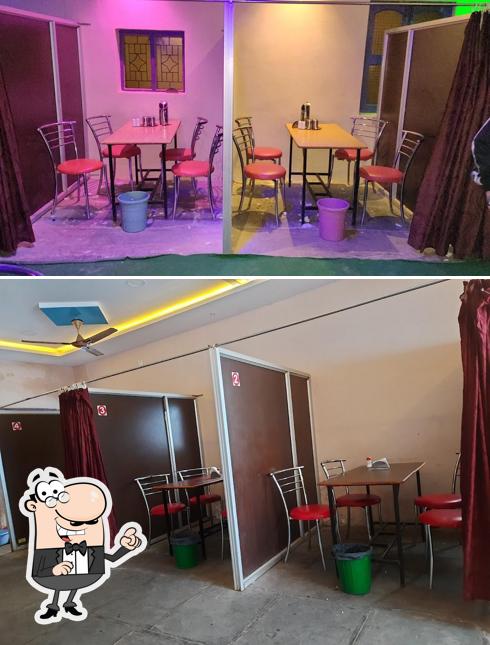 The interior of Vinayaka Tiffins and Biryani