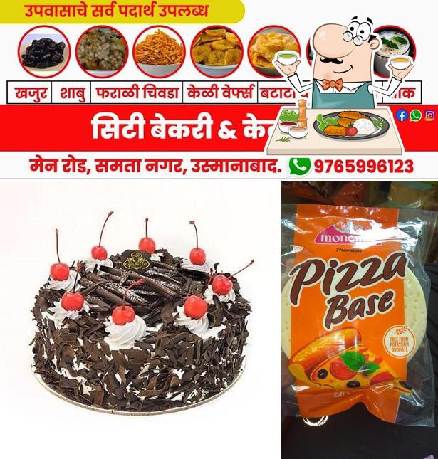Food at City Bakery and cake shop