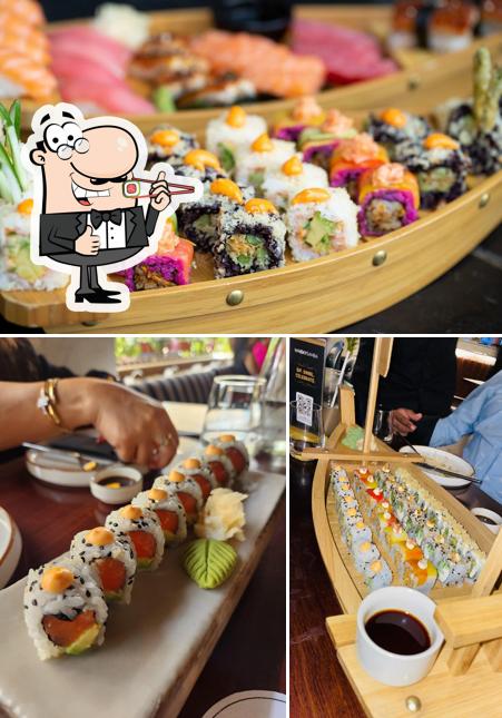 Pick various sushi options