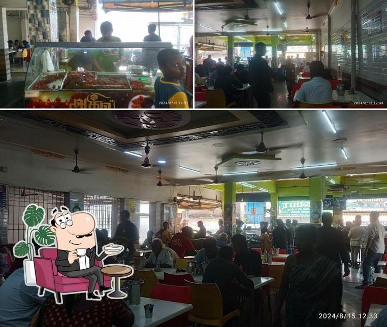 The interior of S.R.Adhil Biryani
