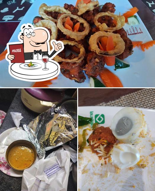 Food at Bamboos Restaurant