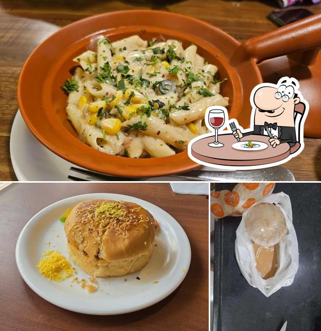 The picture of Harbhole kacchi dabeli and cafe’s food and interior