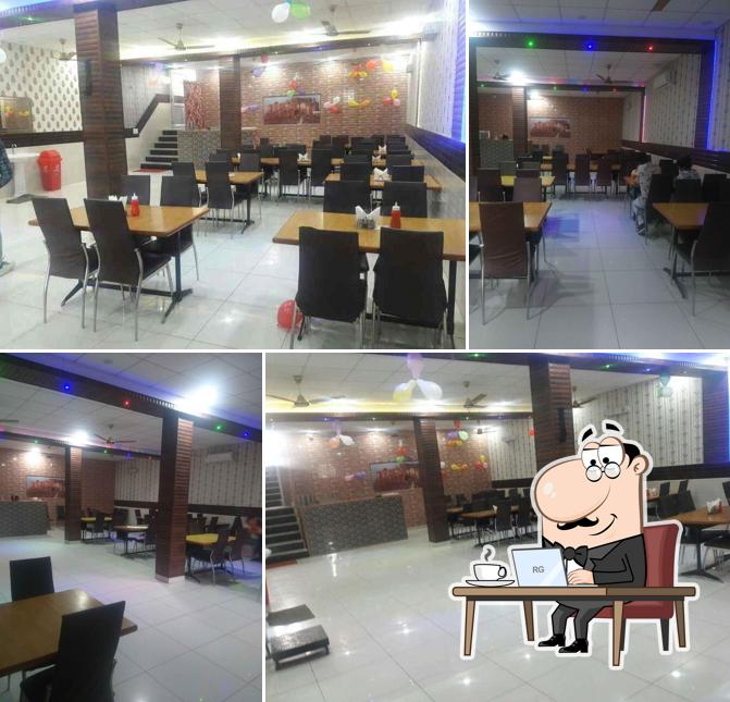 The interior of New Ashok Vatika