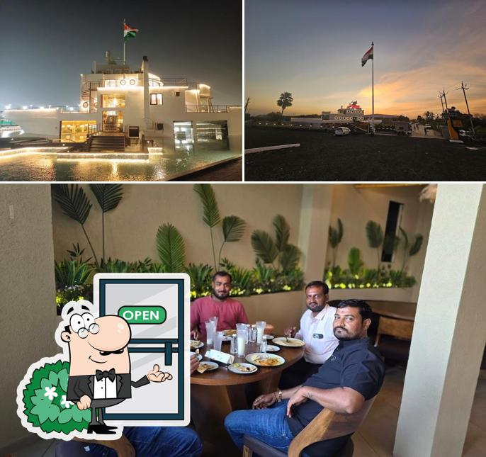 This is the image depicting exterior and interior at Boat & Bites Restaurant