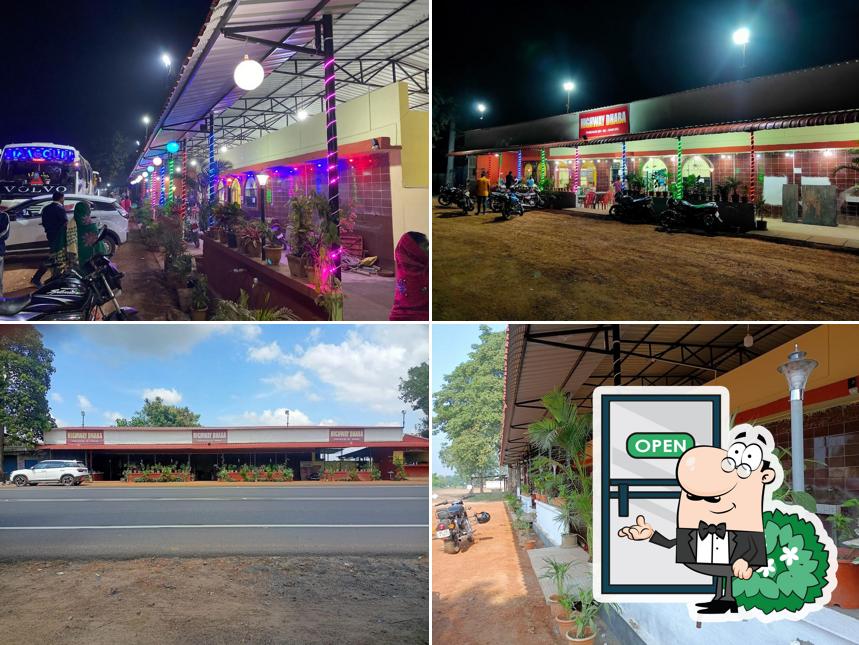 You can get some fresh air at the outside area of HIGHWAY DHABA