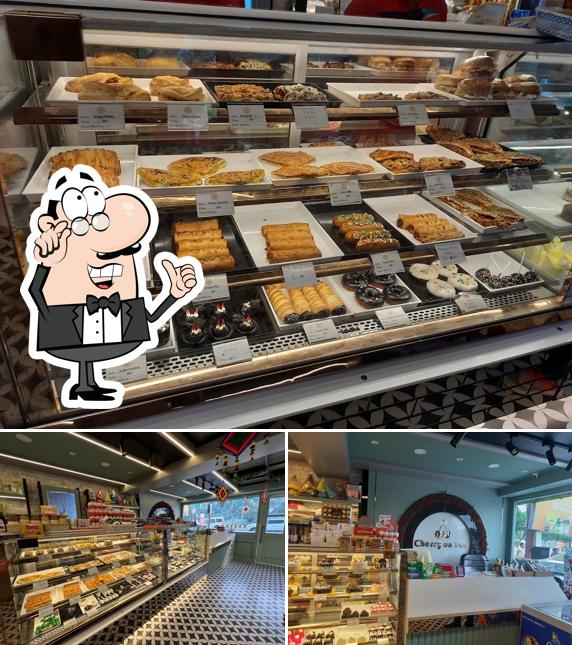 Take a seat at one of the tables at Cherry On Top