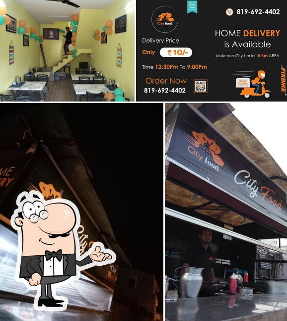The interior of City food