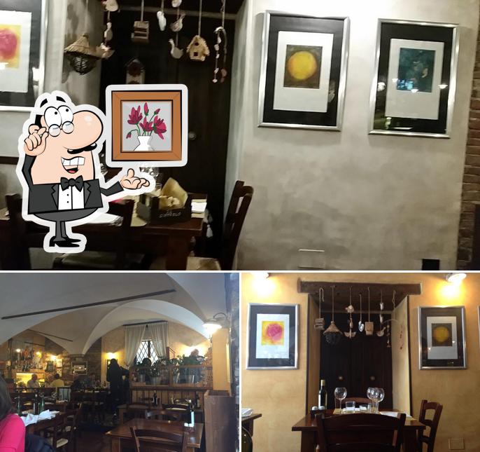 Dai un'occhiata agli interni di Osteria il Ciottolo