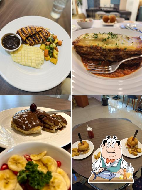 Grilled salmon at Cafe Merakle