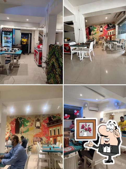 The interior of Brahmand Pure Veg Restaurant