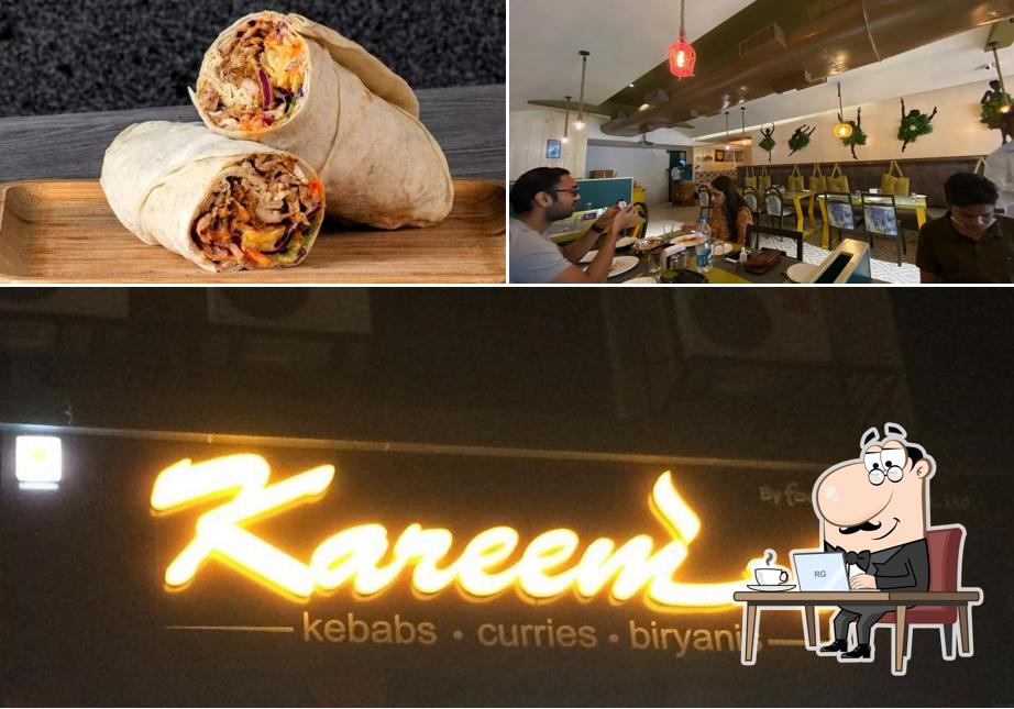 The picture of Kareem's’s interior and food
