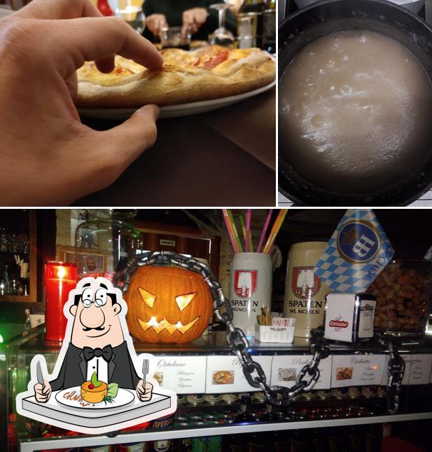 La cibo e interni del ristorante