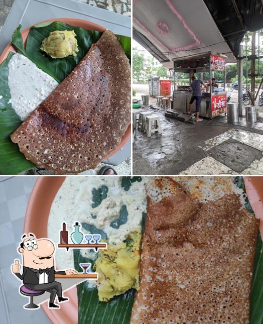 The interior of Dakshin Davangiri Loni Sponge Dosa