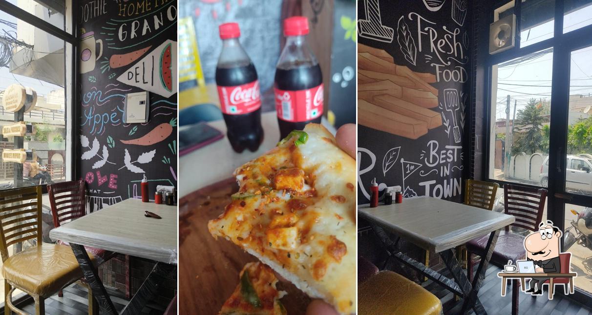 The interior of Dream Pizza Cafe