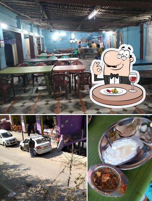 The photo of food and interior at Maa Baghwati Line Hotel