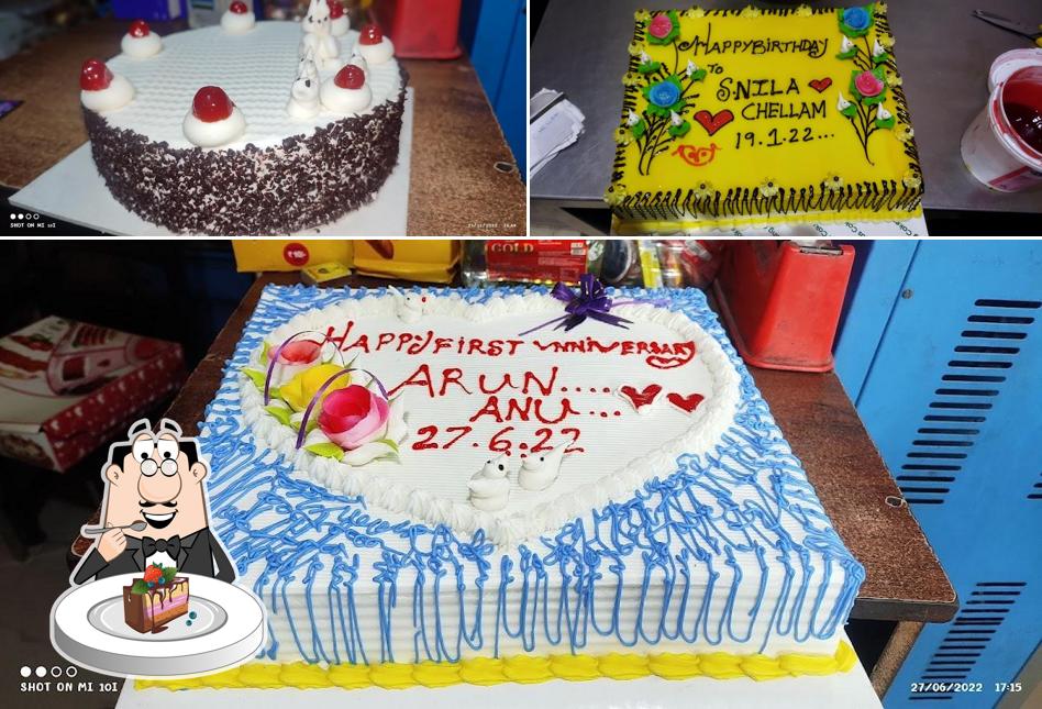 Chocolate cake at SS Bakery & sweets SELLUR Madurai