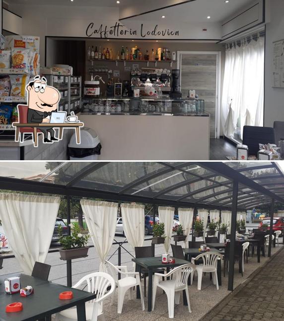 Gli interni di Caffetteria lodovica gelateria aperitif bar