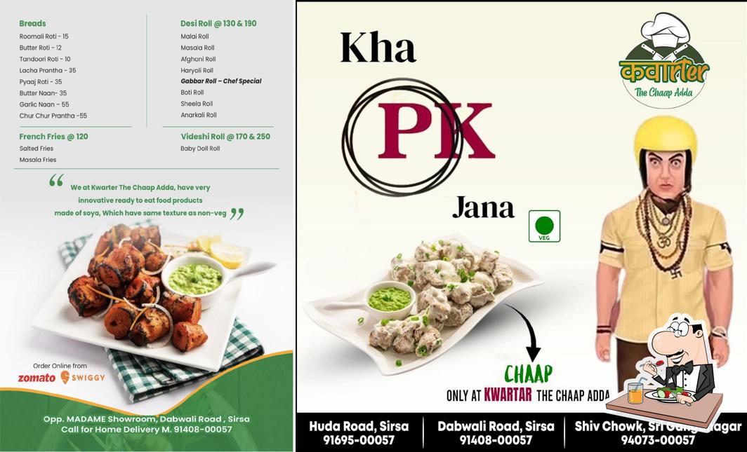 Food at Kwarter -The Chaap Adda Sirsa