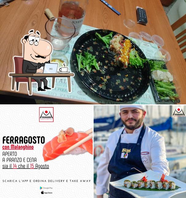 Malanghino si caratterizza per la interni e cibo
