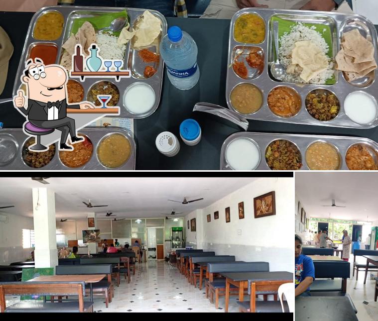 The picture of interior and food at Kali Restaurant