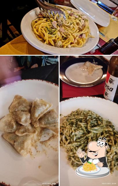 Spaghetti alla carbonara al Osteria Bacchus