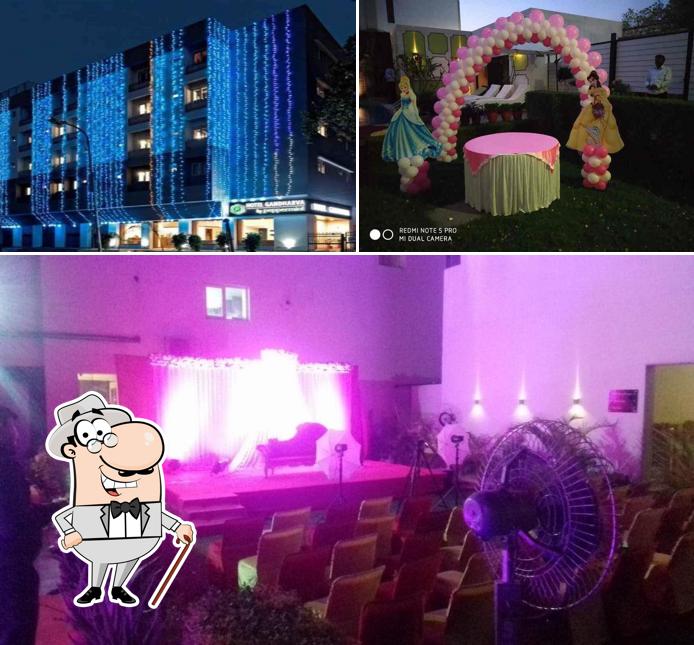 This is the picture showing exterior and interior at Crystal Lounge