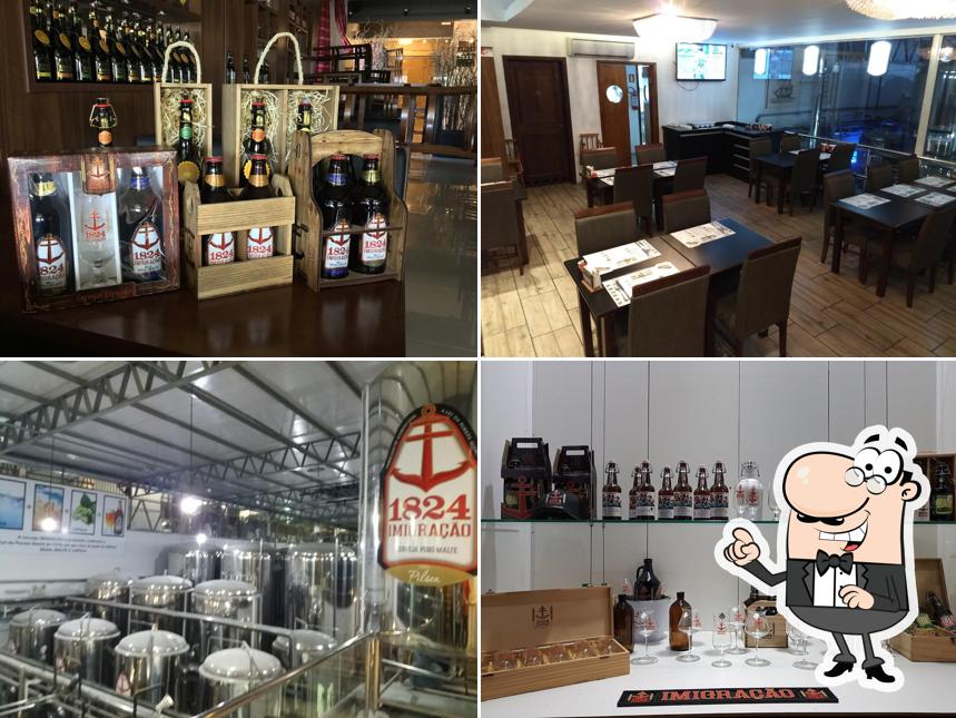 O interior do Gastropub Imigração