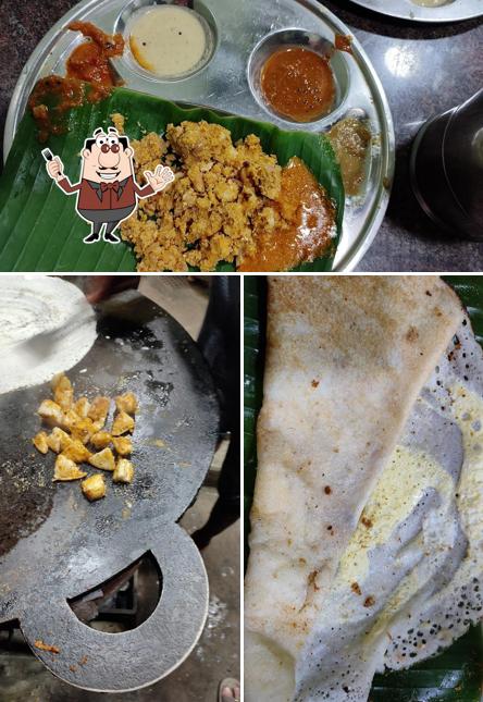 Food at Mudaliyar Idly Kadai