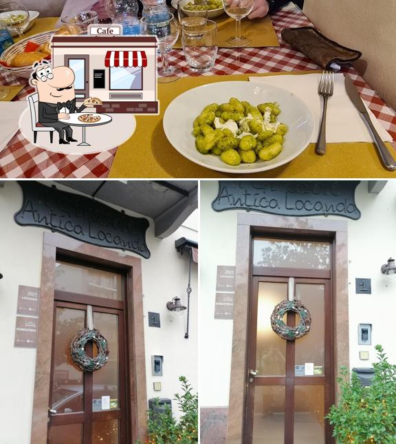 Tra le varie cose da Antica Locanda Il Girasole si possono trovare la esterno e cibo